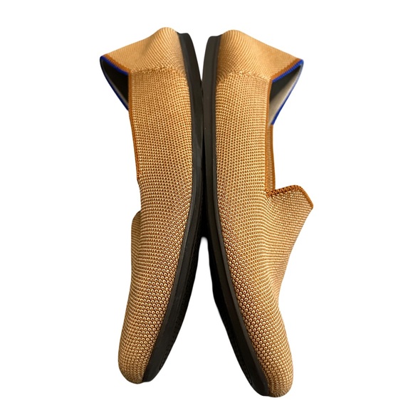 Women’s Rothy's Caramel Loafers with Blue Heel Trim Accent Size 7.5 - Picture 6 of 11